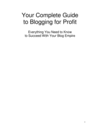 Thumbnail Blogging for profit